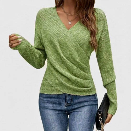 Pull luxe avec décolleté en V