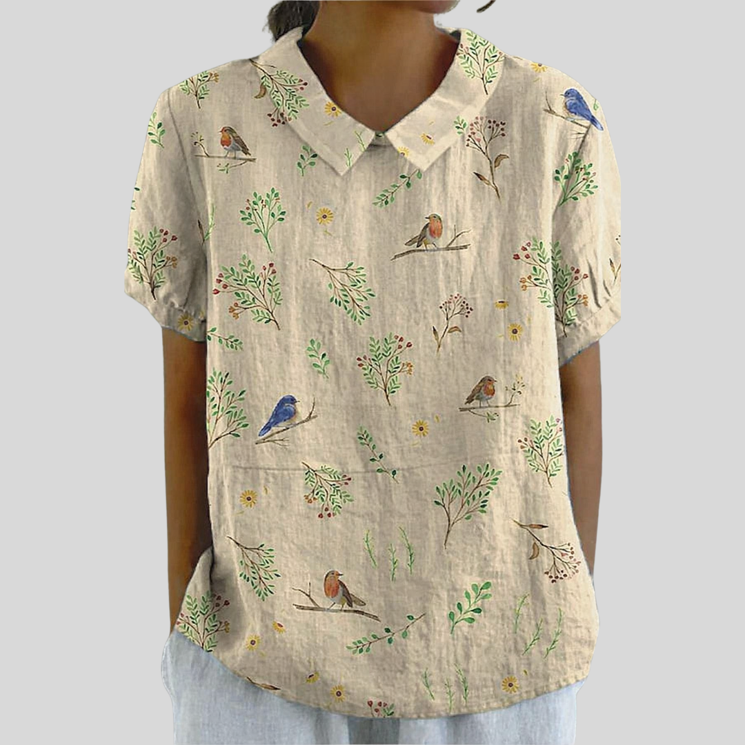 Top Floral Élégant
