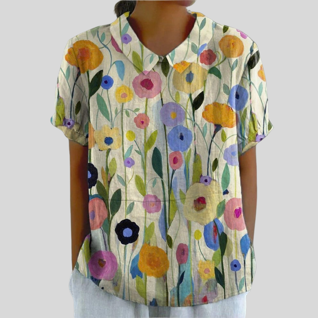 Top Floral Élégant