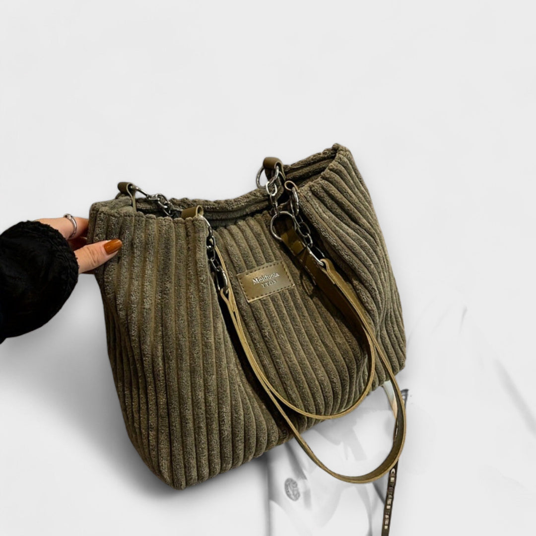Sac bandoulière en velours doux