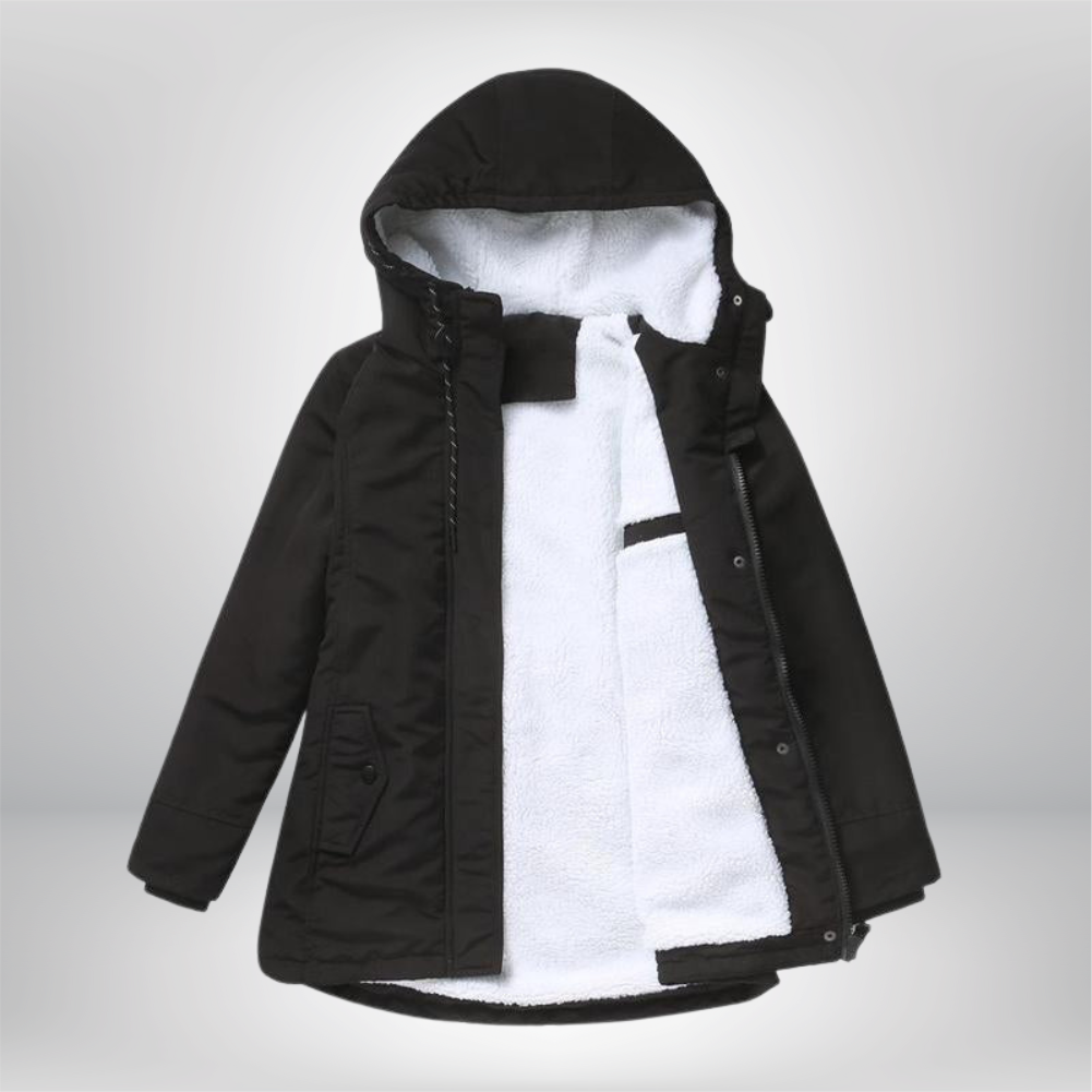 Colette | Manteau d'hiver matelassé et douillet avec capuche