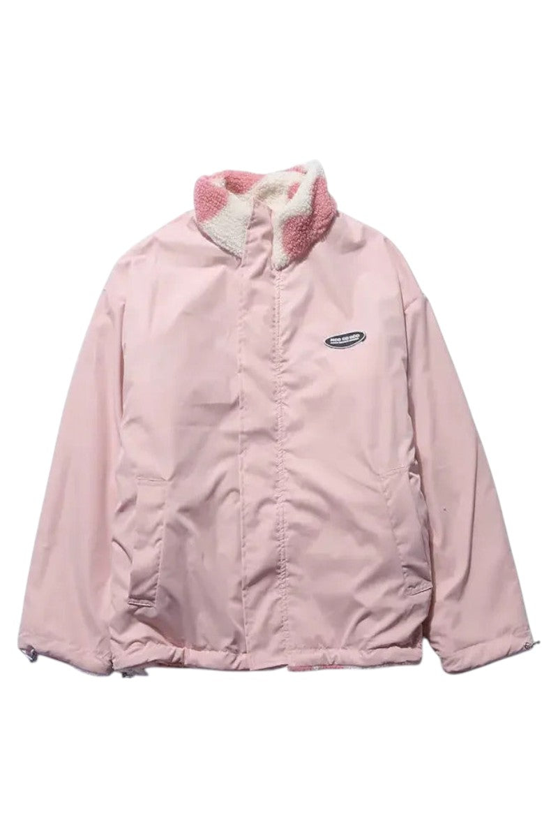 ATELIER-DURAND | VESTE DOUBLE FACE AVEC MOTIF CŒURS