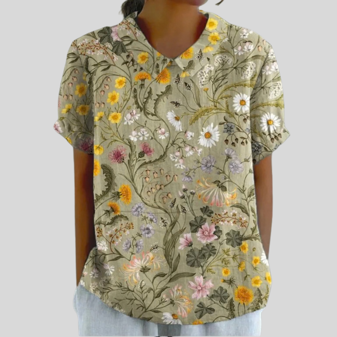 Top Floral Confortable Élégant