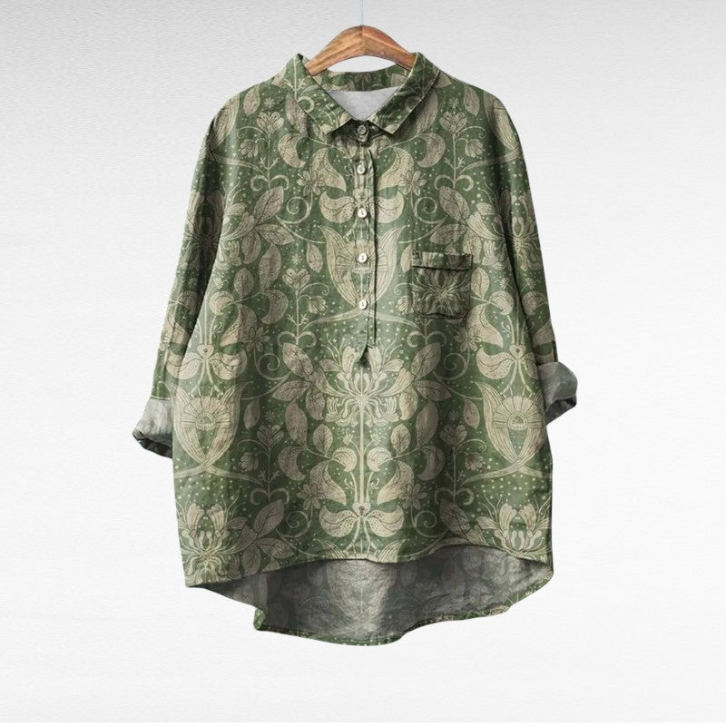 Noémie | Blouse estivale élégante en lin