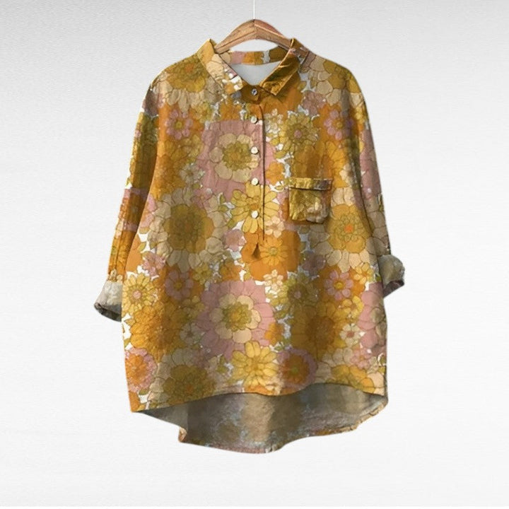 Noémie | Blouse estivale élégante en lin