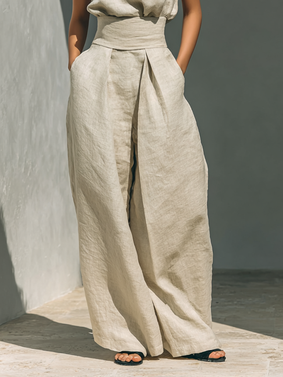 MARIA | ENSEMBLE MINIMALISTE EN LIN