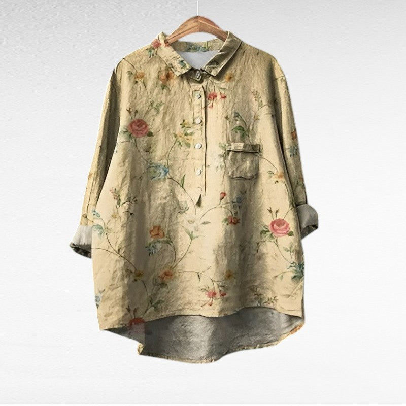 Noémie | Blouse estivale élégante en lin