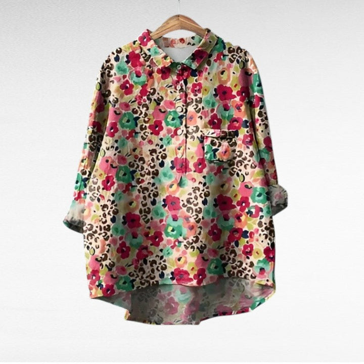 Noémie | Blouse estivale élégante en lin