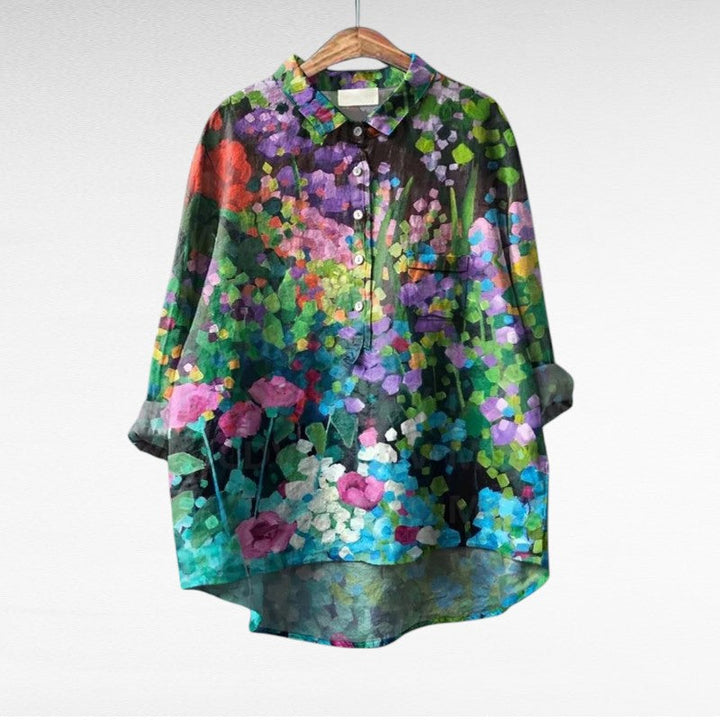 Thérèse | Blouse estivale élégante en lin