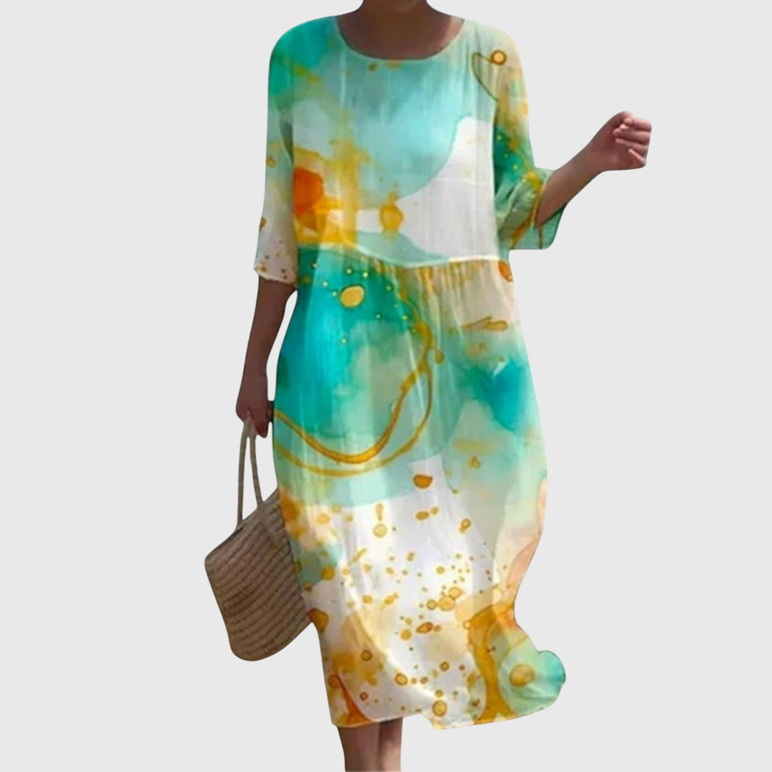 Hayley | Robe maxi fleurie élégante
