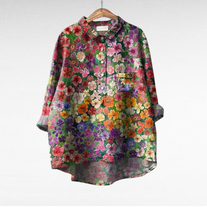 Thérèse | Blouse estivale élégante en lin