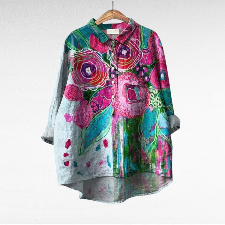 Thérèse | Blouse estivale élégante en lin