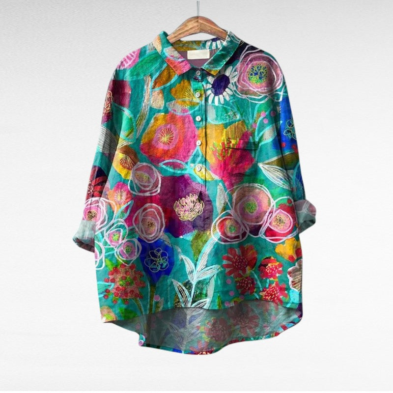 Thérèse | Blouse estivale élégante en lin
