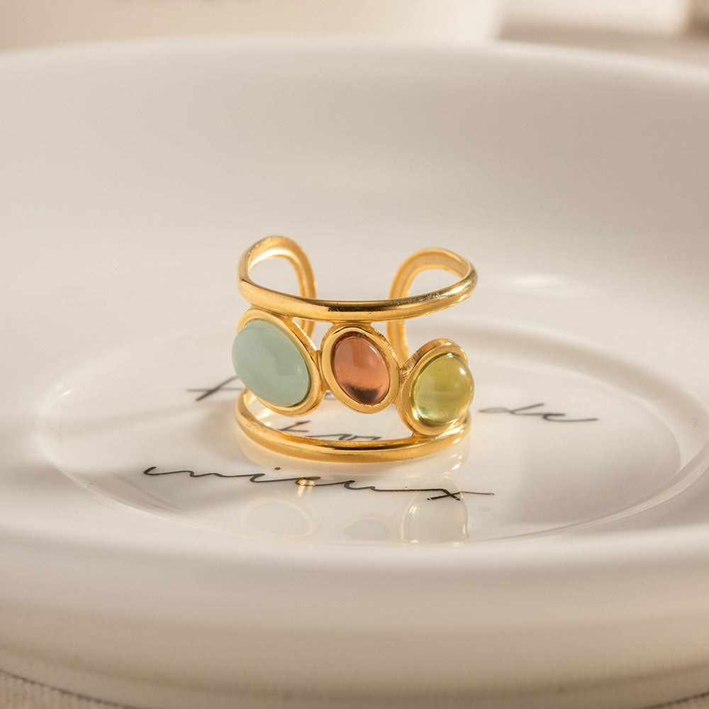 Bague trio élégante
