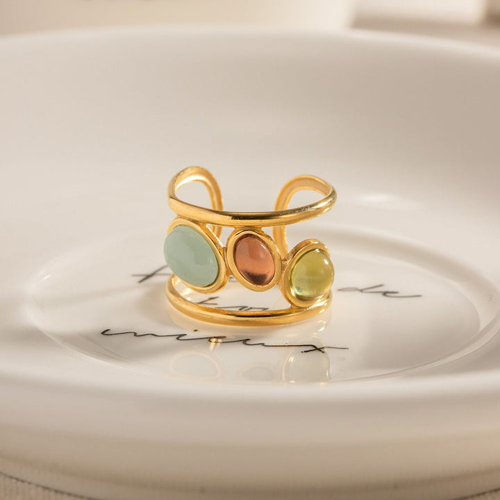 Bague trio élégante