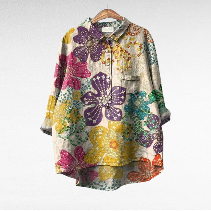 Thérèse | Blouse estivale élégante en lin