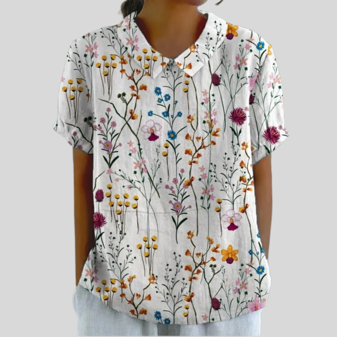 Top Floral Élégant