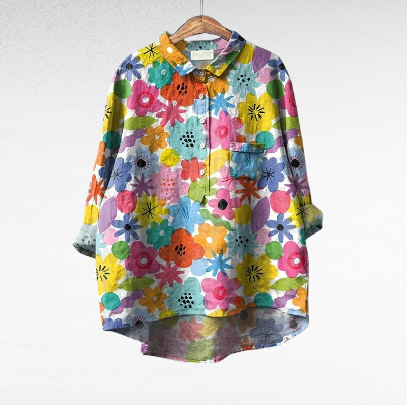 Thérèse | Blouse estivale élégante en lin