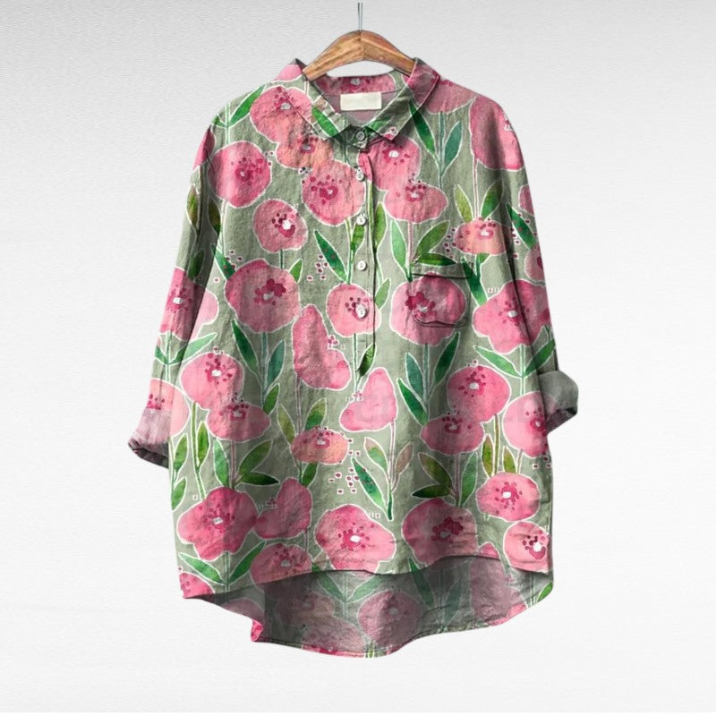 Thérèse | Blouse estivale élégante en lin