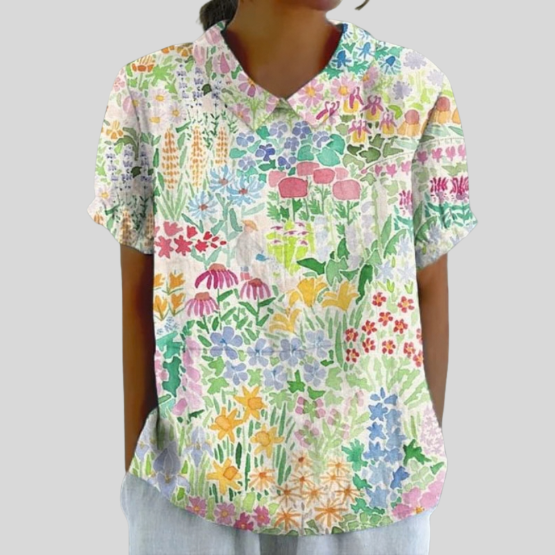 Top Floral Élégant