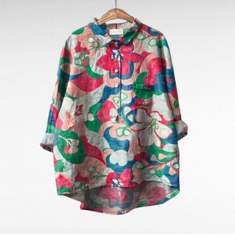 Thérèse | Blouse estivale élégante en lin
