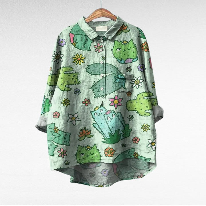Thérèse | Blouse estivale élégante en lin