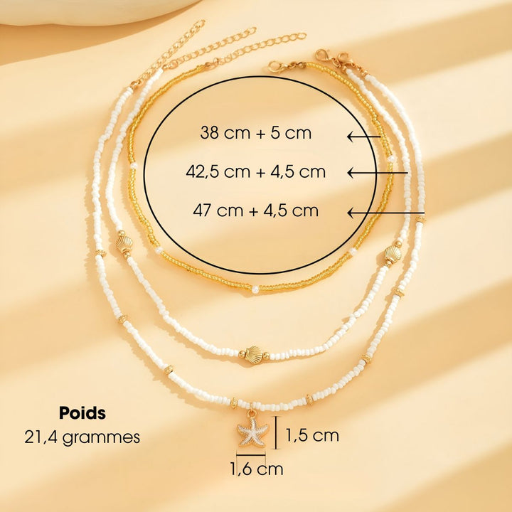 Collier à 3 Rangs