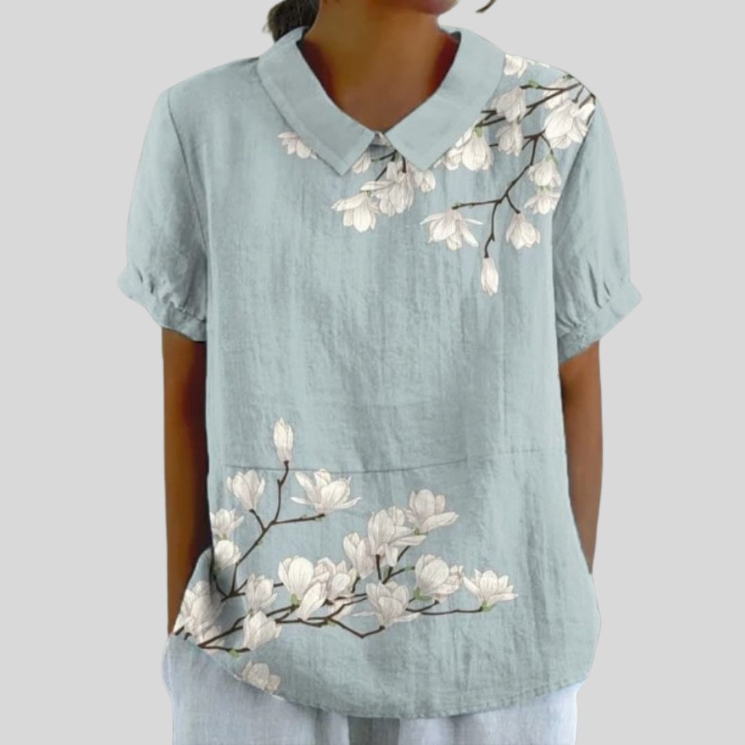 Top Floral Élégant