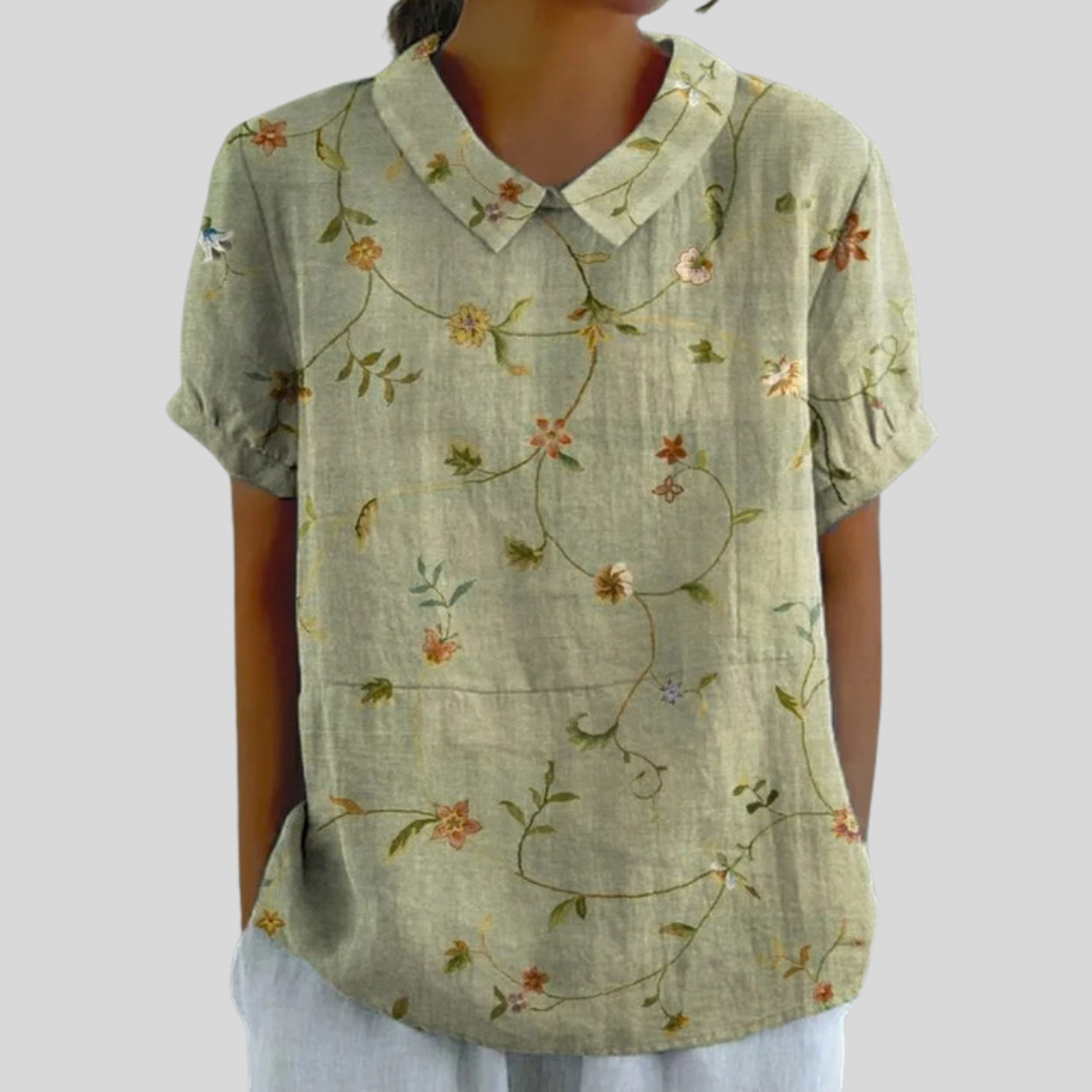 Top Floral Élégant