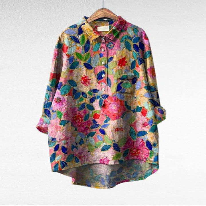 Claire | Blouse estivale élégante en lin