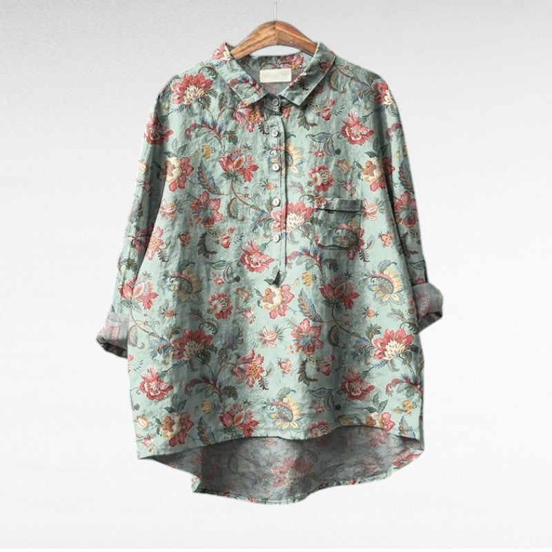 Claire | Blouse estivale élégante en lin