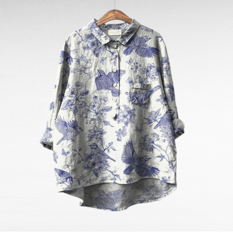 Claire | Blouse estivale élégante en lin