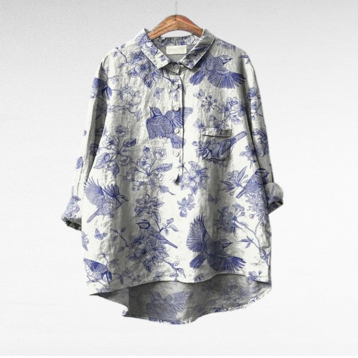 Claire | Blouse estivale élégante en lin
