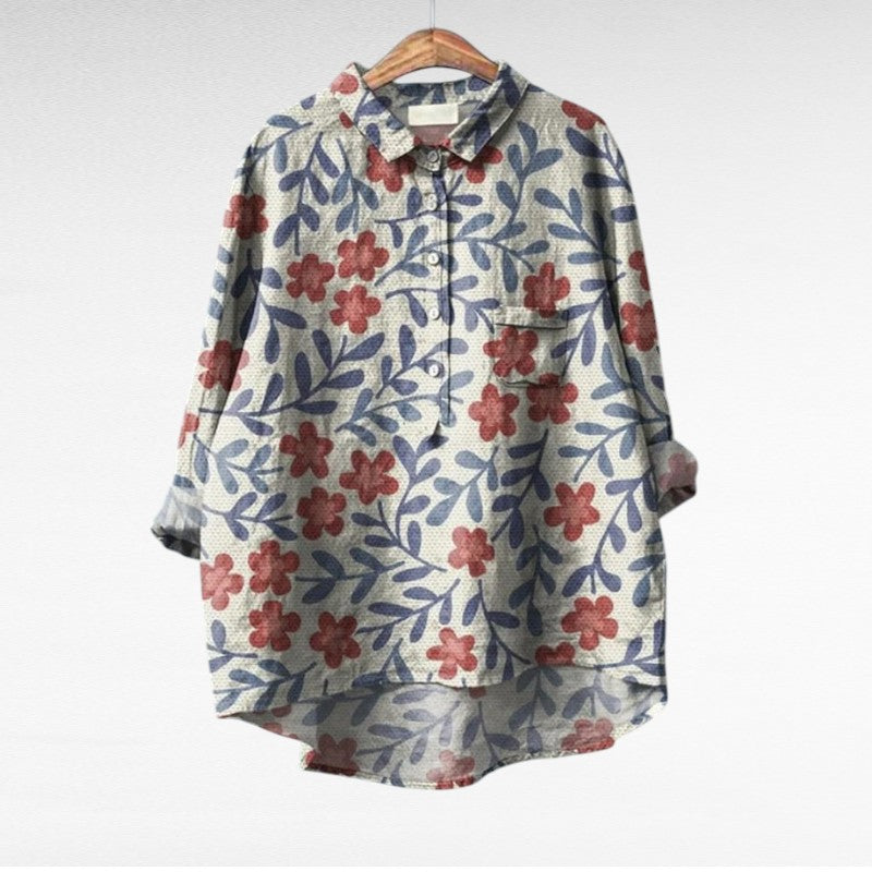 Claire | Blouse estivale élégante en lin