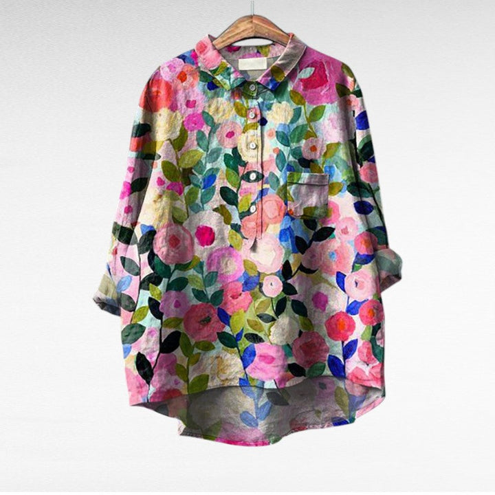 Claire | Blouse estivale élégante en lin