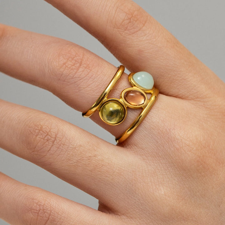 Bague trio élégante