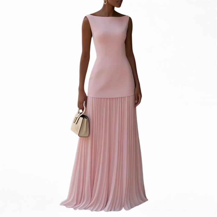 Celeste | Robe Maxi Plissée