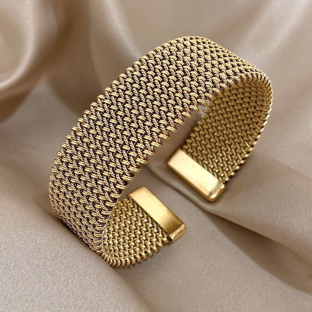 Bracelet en Acier Plaqué Or