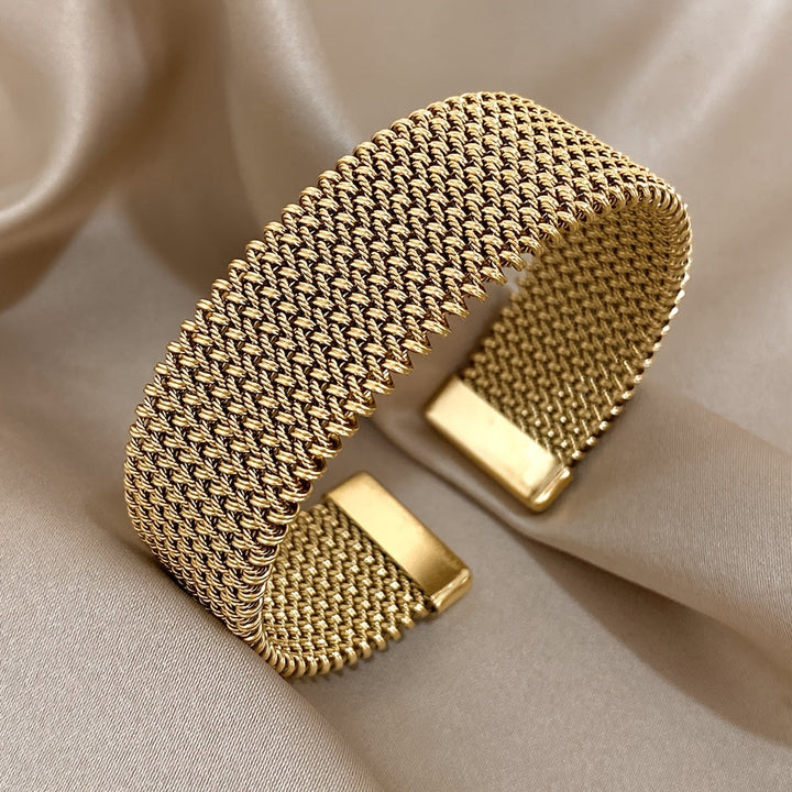Bracelet en Acier Plaqué Or