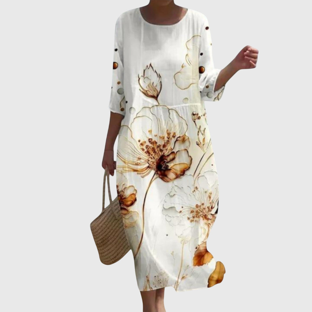 Hayley | Robe maxi fleurie élégante
