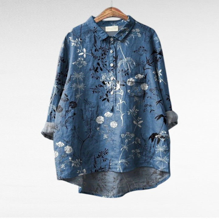 Claire | Blouse estivale élégante en lin