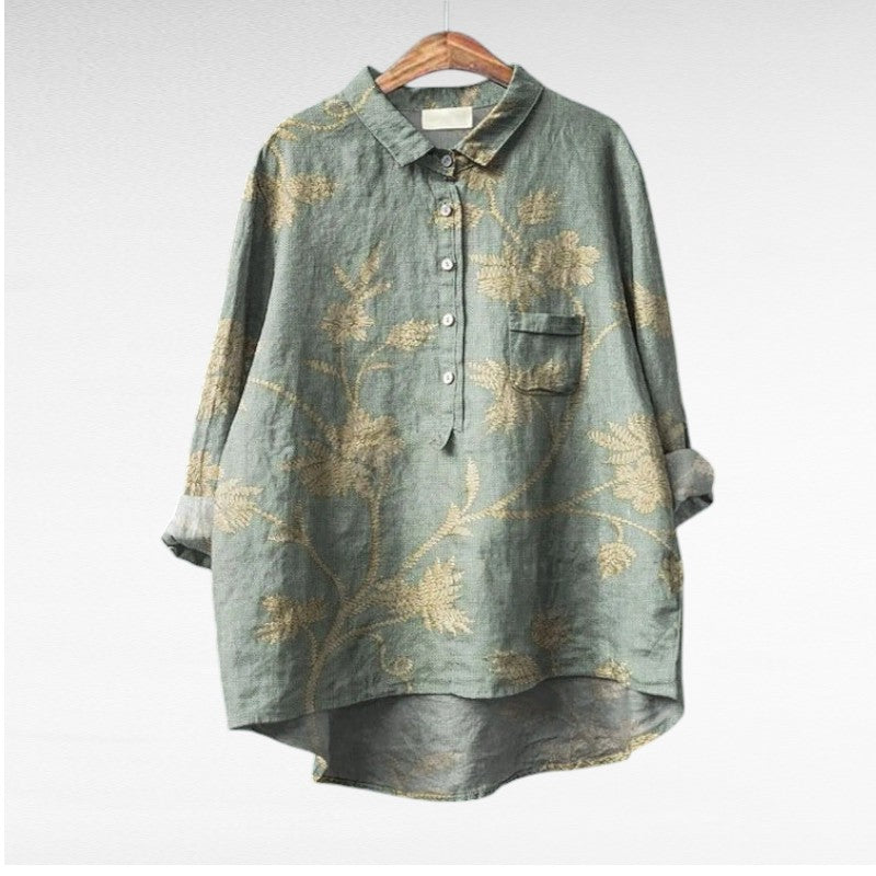 Claire | Blouse estivale élégante en lin
