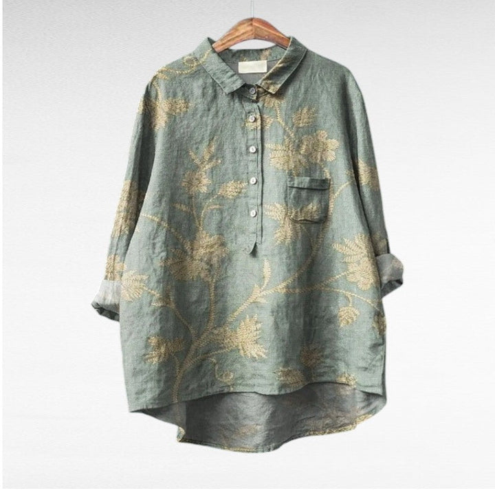 Claire | Blouse estivale élégante en lin