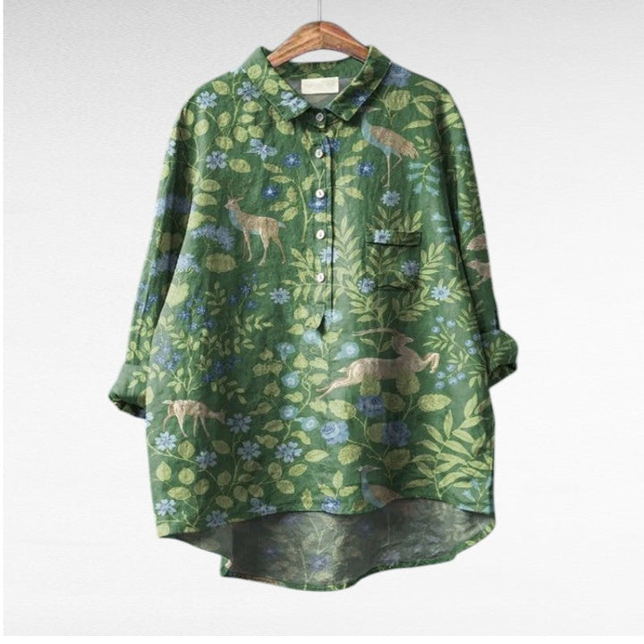 Claire | Blouse estivale élégante en lin