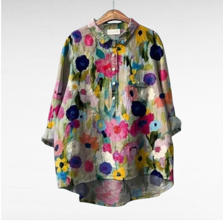 Claire | Blouse estivale élégante en lin