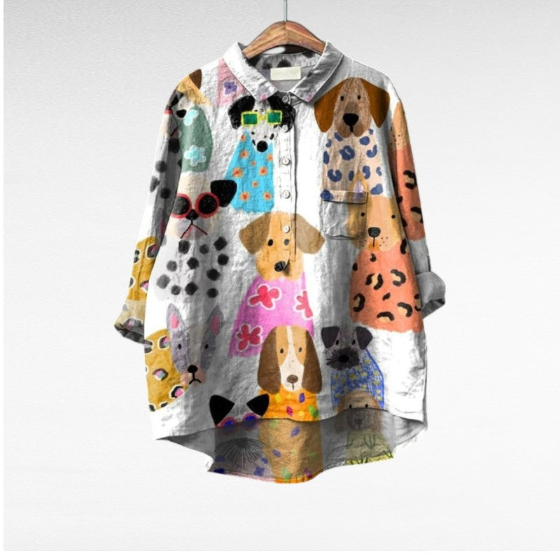 Amélie | Blouse estivale élégante en lin