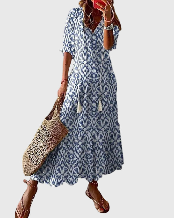 Amalia |Robe maxi d’été bohème vintage