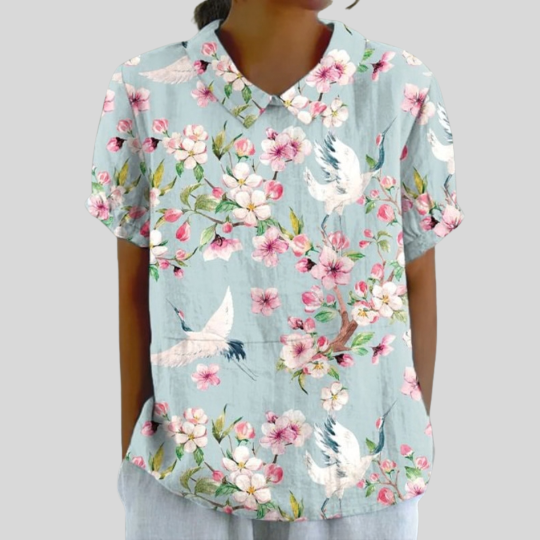 Top Floral Élégant