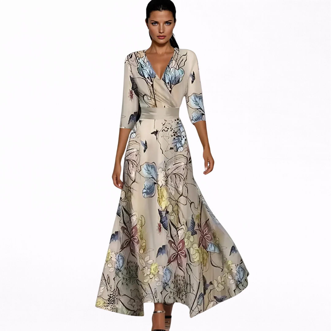 Emilia | Maxi Robe Fleurie Élégante