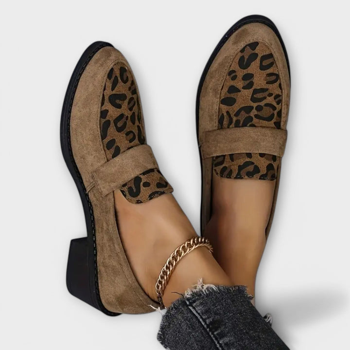 Mary | Escarpins Chic pour Femmes avec Motif Léopard